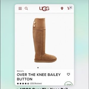 UGG over the knee Bailey button chestnut women’s size 7
